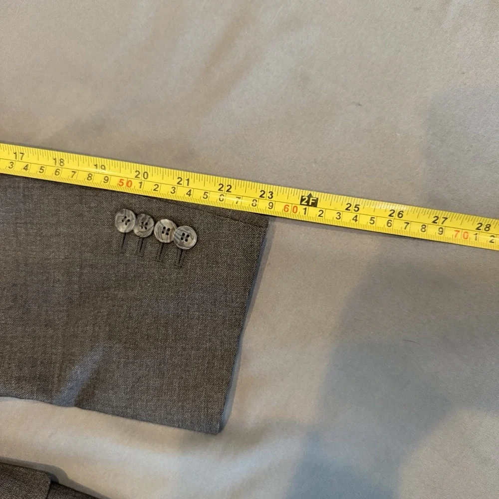 Suitsupply Lazio Int. Single Breasted Vitale Barberis Wool Blazer, Drk Gray, 38S